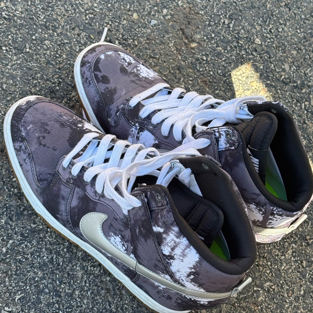 Nike Black and White Wedge Sneakers